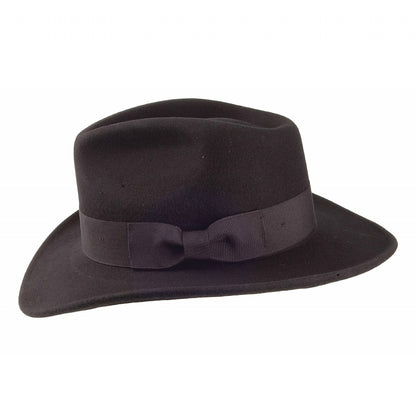 Chapeau Fedora Ford noir JAXON & JAMES - VENTE EN GROS
