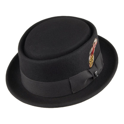 Chapeau Pork Pie déformable noir JAXON & JAMES - VENTE EN GROS