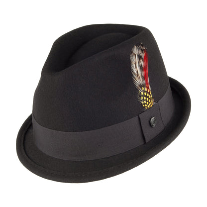 Chapeau Trilby Déformable Dekker noir JAXON & JAMES - VENTE EN GROS
