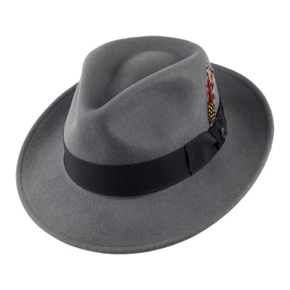 Chapeau Fedora Déformable C-Crown gris JAXON & JAMES - VENTE EN GROS