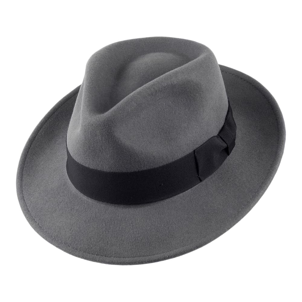 Chapeau Fedora Déformable C-Crown gris JAXON & JAMES - VENTE EN GROS