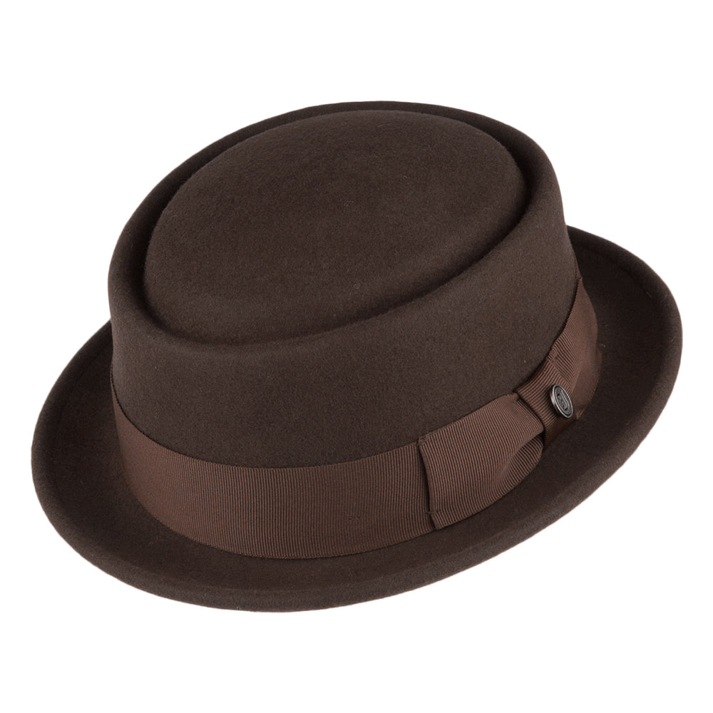 Chapeau Pork Pie déformable marron JAXON & JAMES - VENTE EN GROS