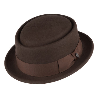 Chapeau Pork Pie déformable marron JAXON & JAMES - VENTE EN GROS
