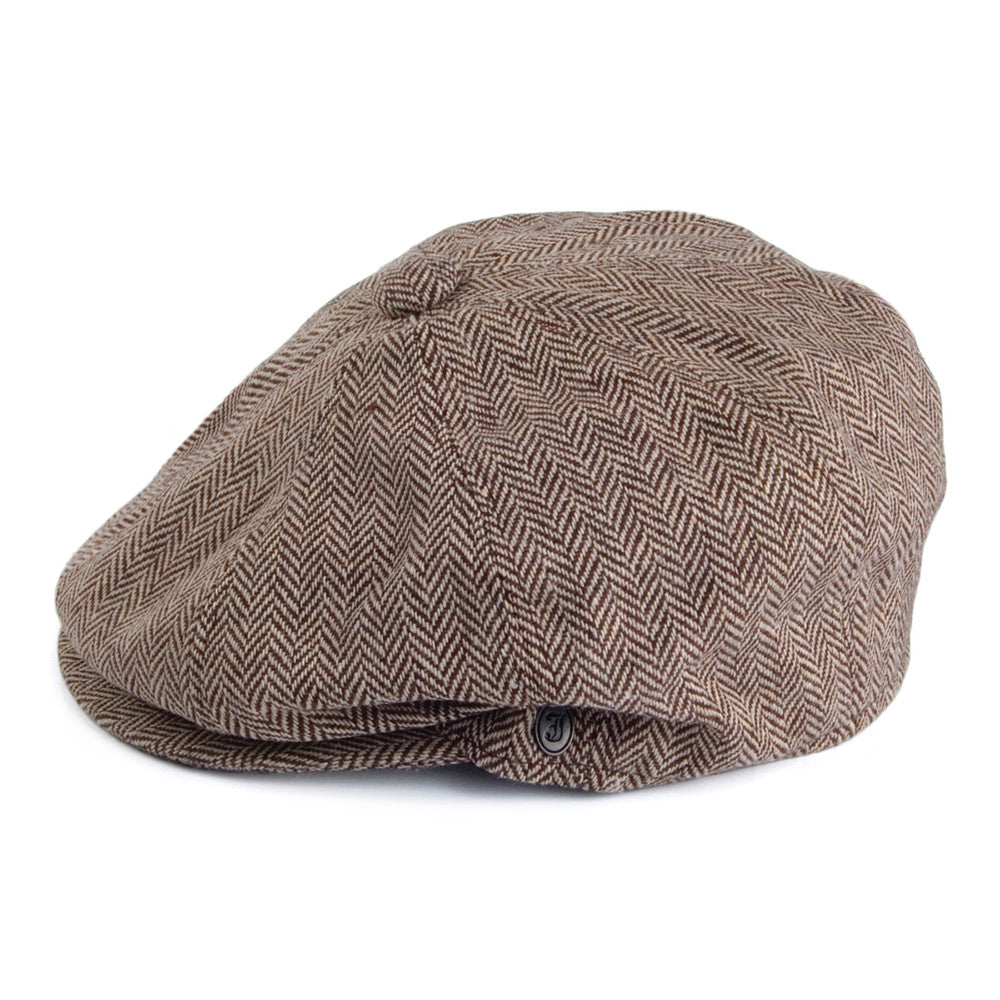 Casquette Gavroche à Chevrons marron JAXON & JAMES - VENTE EN GROS