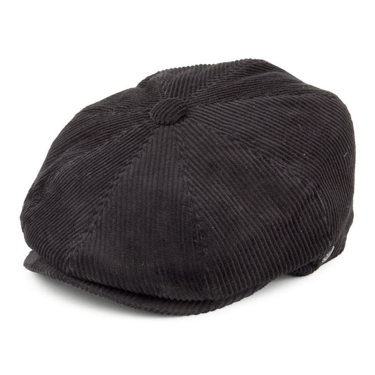 Casquette Gavroche en Velours Côtelé noir JAXON & JAMES - VENTE EN GROS