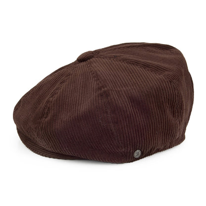 Casquette Gavroche en Velours Côtelé marron JAXON & JAMES - VENTE EN GROS