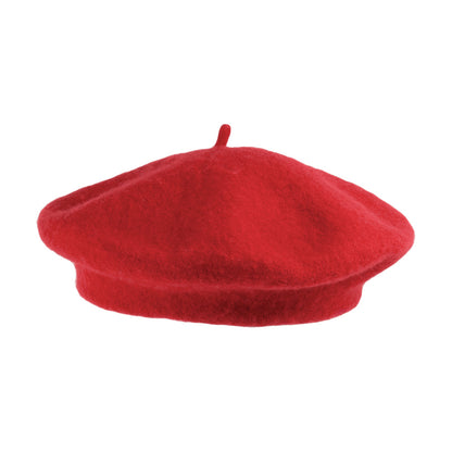 Béret Tendance en Laine rouge - VENTE EN GROS