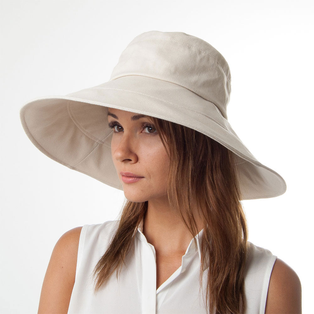 Chapeau d'Eté Monaco beige SUR LA TETE - VENTE EN GROS