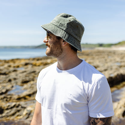 Chapeau Bob Classique Pliable olive - VENTE EN GROS