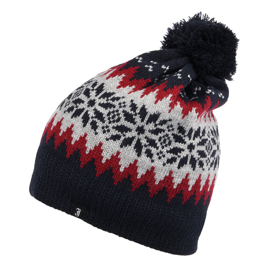 Bonnet à Pompon Hiver Aspen bleu marine JAXON & JAMES - VENTE EN GROS