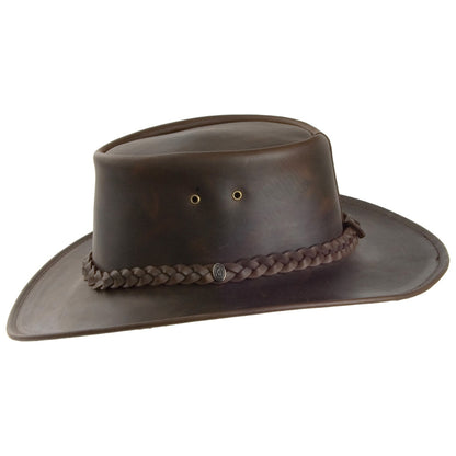Chapeau Australien Déformable en Cuir marron JAXON & JAMES - VENTE EN GROS