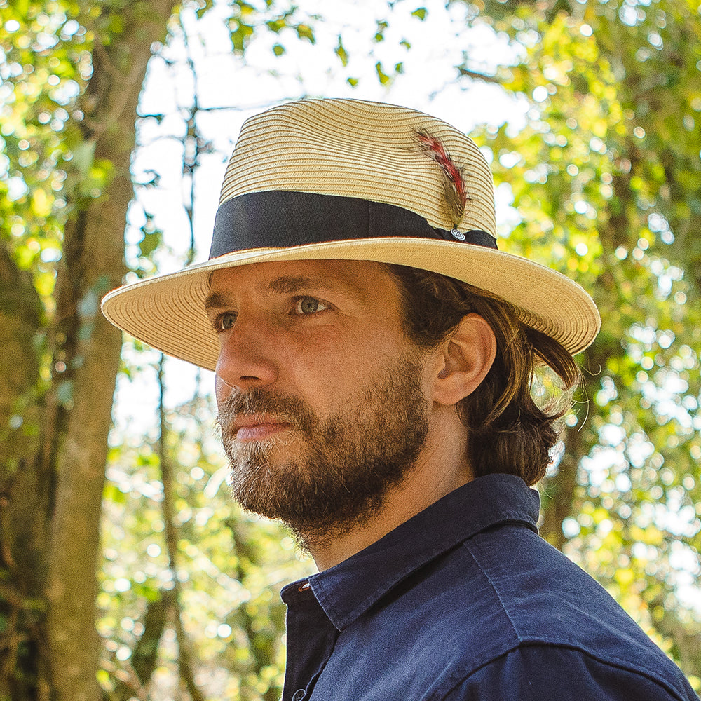 Chapeau Fedora Summer C-Crown naturel JAXON & JAMES - VENTE EN GROS