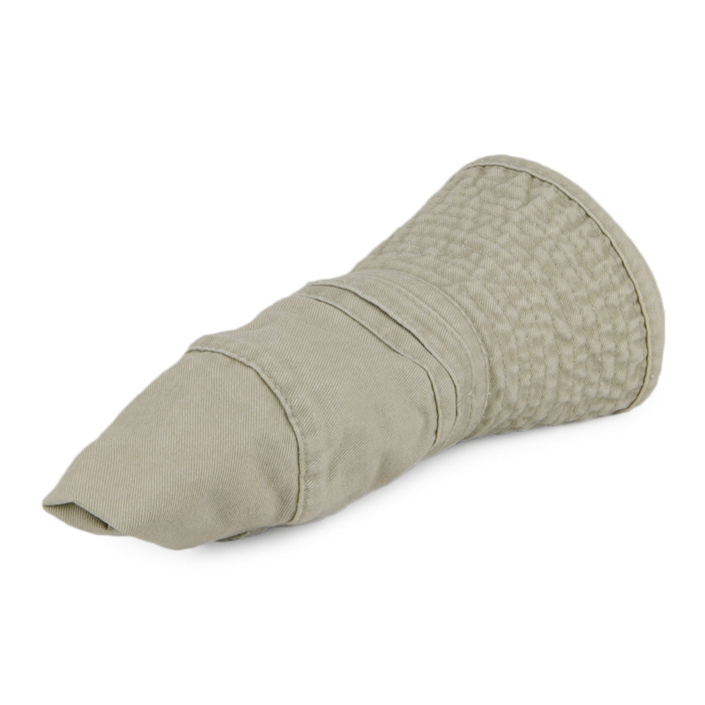 Chapeau Bob Simple Pliable à Bord Large mastic - VENTE EN GROS