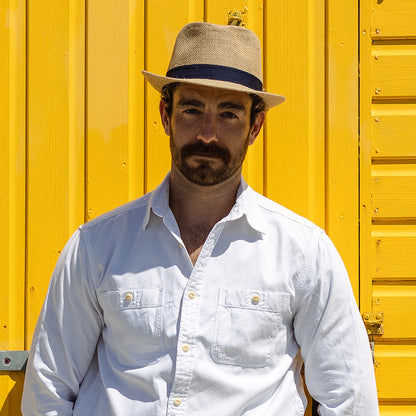 Chapeau Trilby en Jute beige sable JAXON & JAMES - VENTE EN GROS