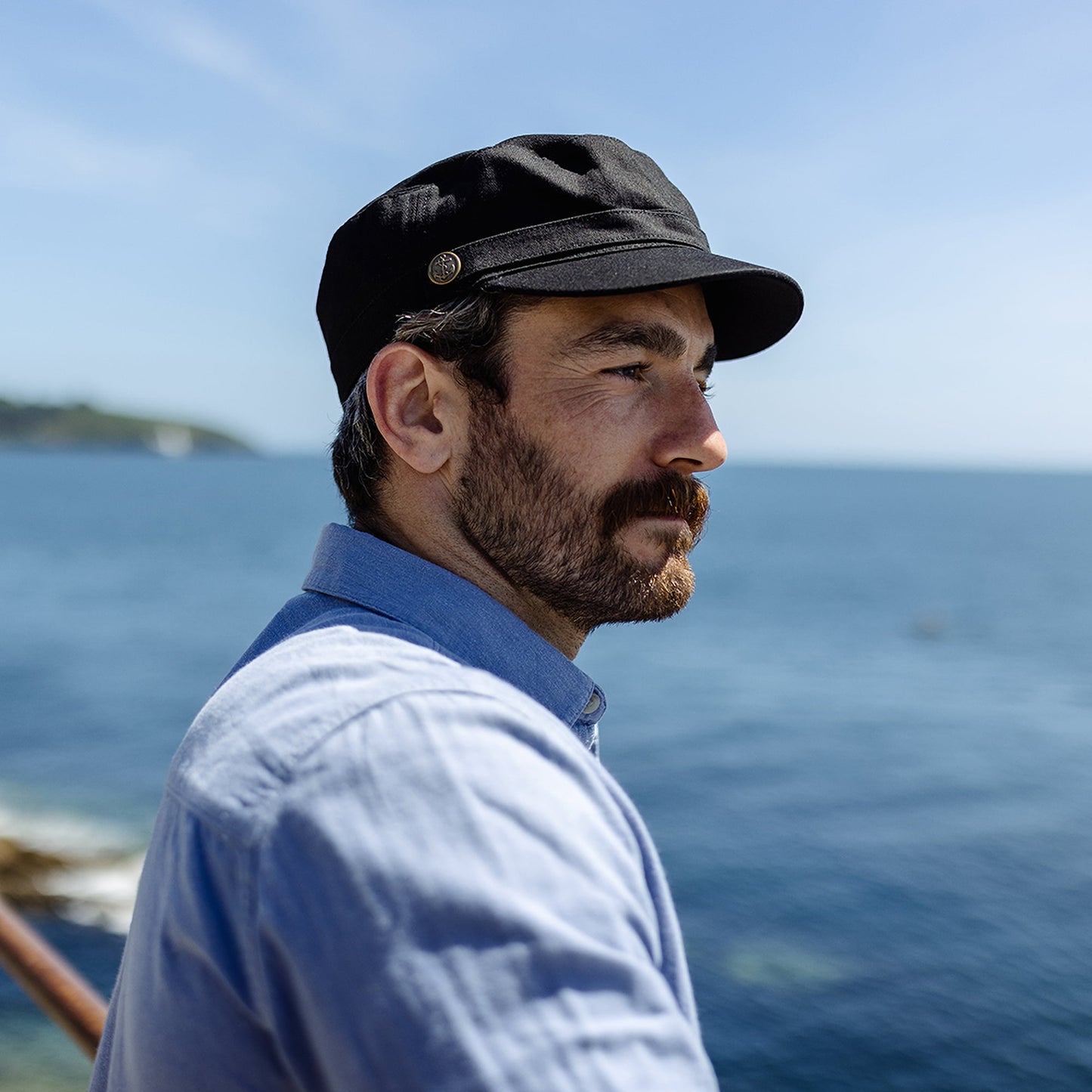 Casquette Militaire à Chevrons noir JAXON & JAMES - VENTE EN GROS