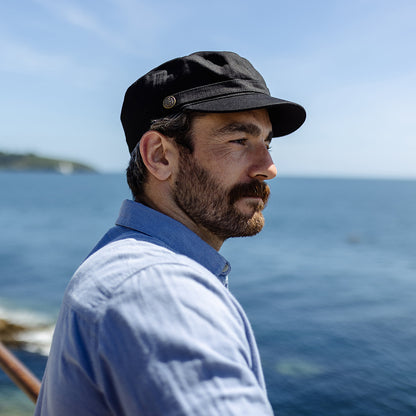Casquette Militaire à Chevrons noir JAXON & JAMES - VENTE EN GROS