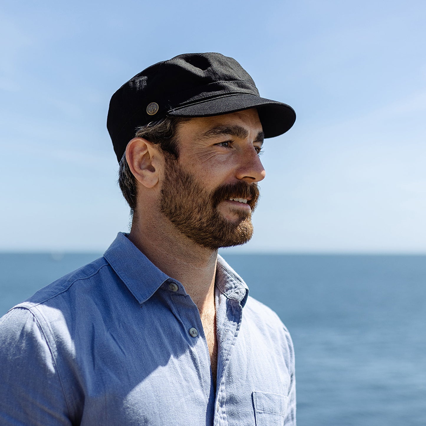 Casquette Militaire à Chevrons noir JAXON & JAMES - VENTE EN GROS
