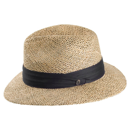 Chapeau Fedora Safari en Paille d'Algue Marine naturel JAXON & JAMES - VENTE EN GROS