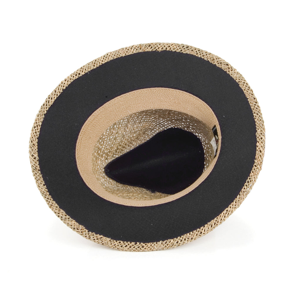Chapeau Fedora Safari en Paille d'Algue Marine naturel JAXON & JAMES - VENTE EN GROS