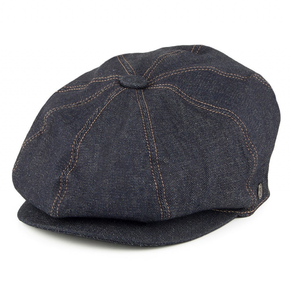 Casquette Gavroche en Jean bleu foncé JAXON & JAMES - VENTE EN GROS