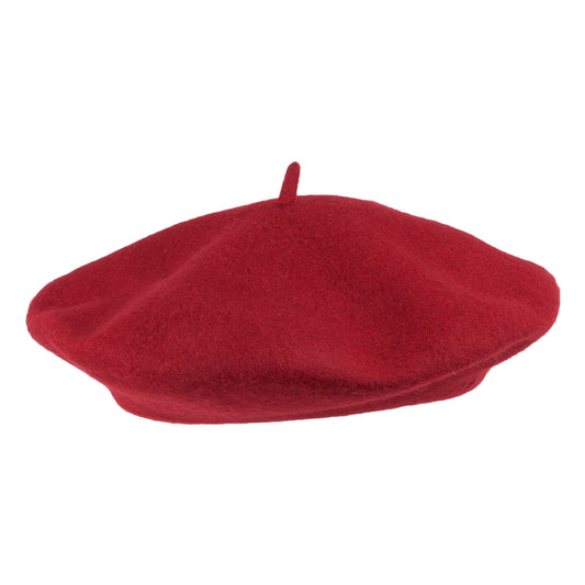 Béret Tendance en Laine bordeaux VENTE EN GROS