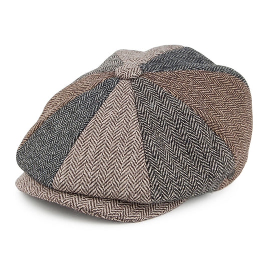 Casquette Gavroche à Chevrons Patch multicolore JAXON & JAMES - VENTE EN GROS