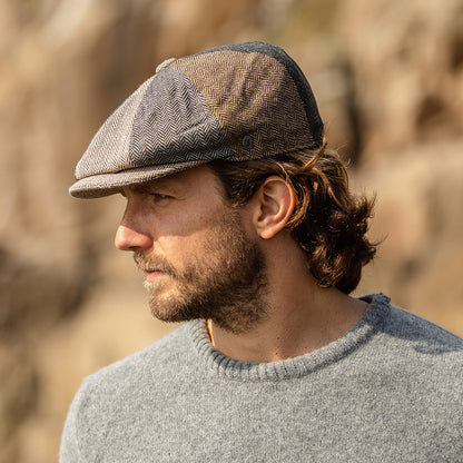 Casquette Gavroche à Chevrons Patch multicolore JAXON & JAMES - VENTE EN GROS