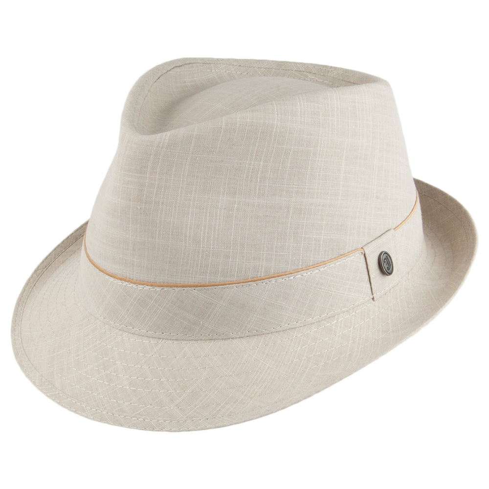 Chapeau Trilby en Coton avoine JAXON & JAMES - VENTE EN GROS