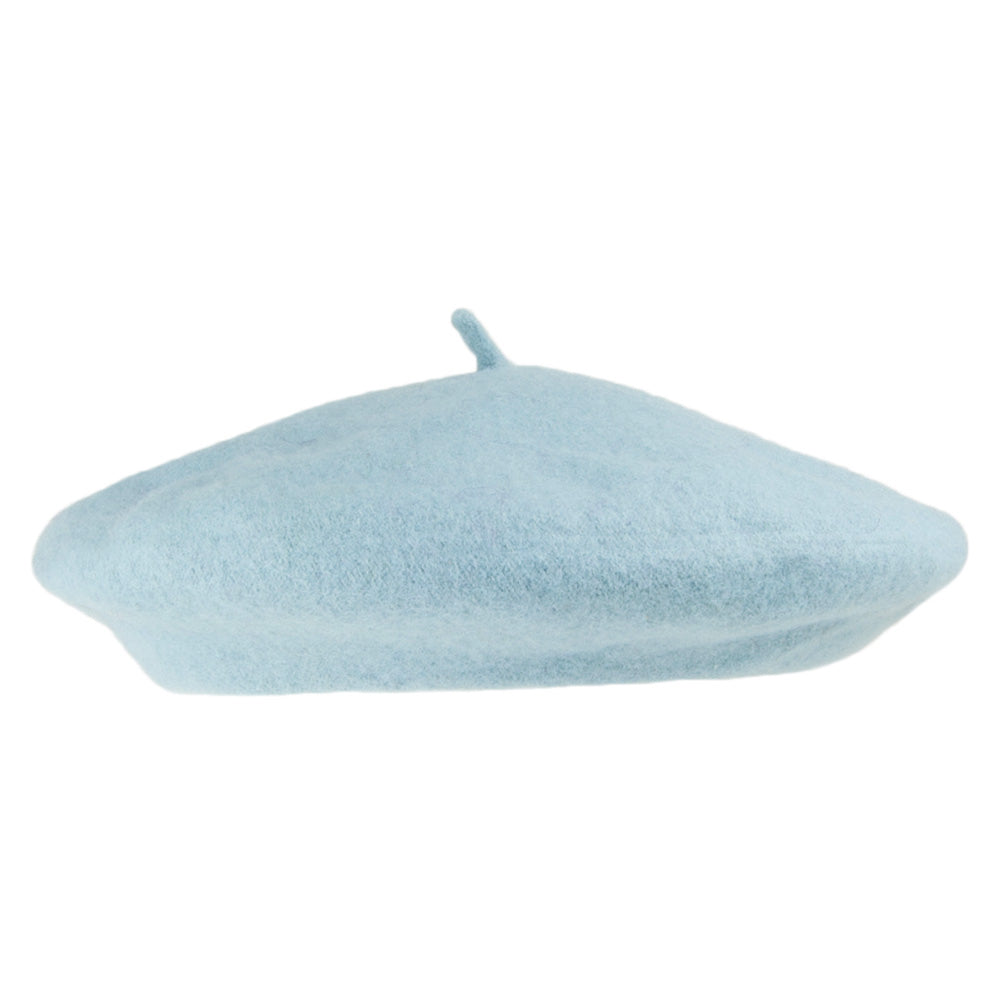 Béret Tendance en Laine bleu clair - VENTE EN GROS