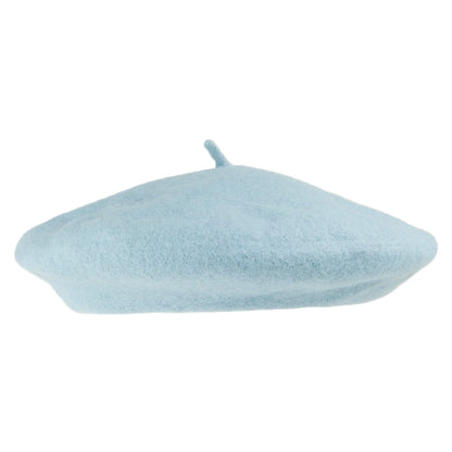 Béret Tendance en Laine bleu clair - VENTE EN GROS