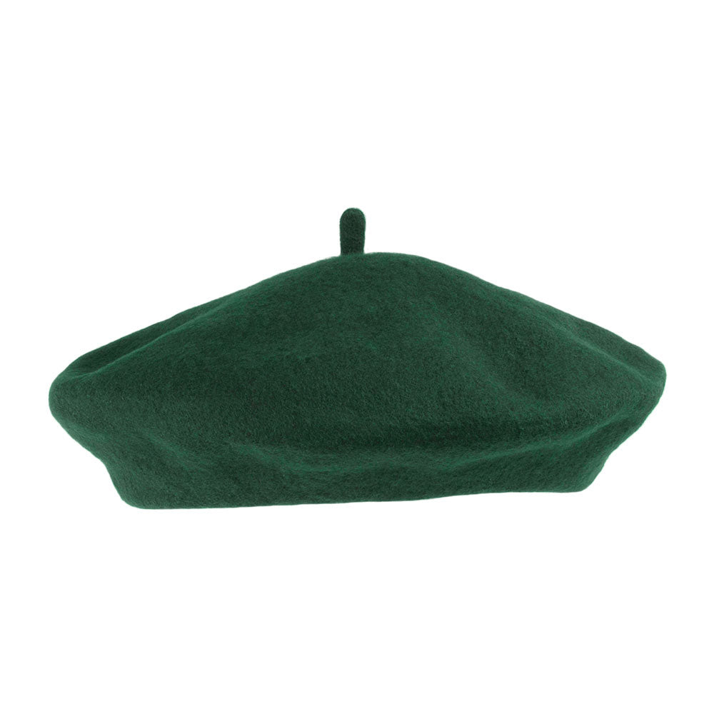 Béret Tendance en Laine vert foncé - VENTE EN GROS - 200