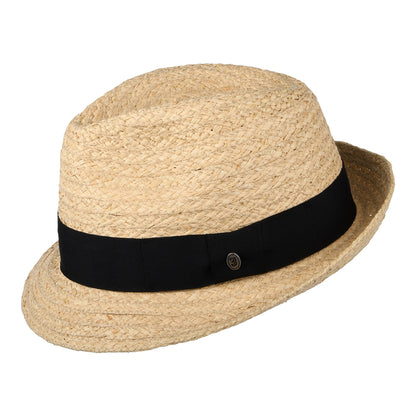 Chapeau Trilby en Raphia Saybrook naturel JAXON & JAMES - VENTE EN GROS