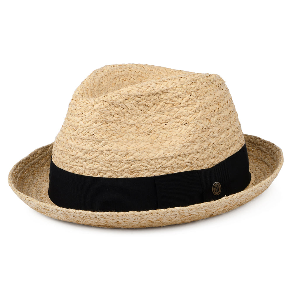 Chapeau Trilby en Raphia Saybrook naturel JAXON & JAMES - VENTE EN GROS