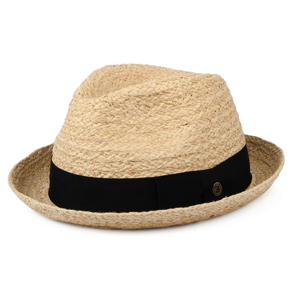 Chapeau Trilby en Raphia Saybrook naturel JAXON & JAMES - VENTE EN GROS