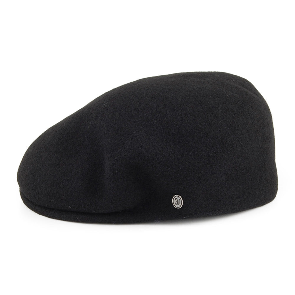 Casquette Plate en Laine Classic noir JAXON & JAMES - VENTE EN GROS