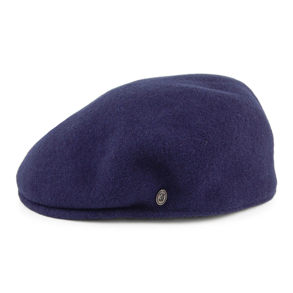 Casquette Plate Classic en Laine bleu marine JAXON & JAMES - VENTE EN GROS