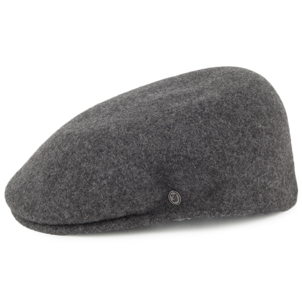 Casquette Plate Classic en Laine anthracite JAXON & JAMES - VENTE EN GROS