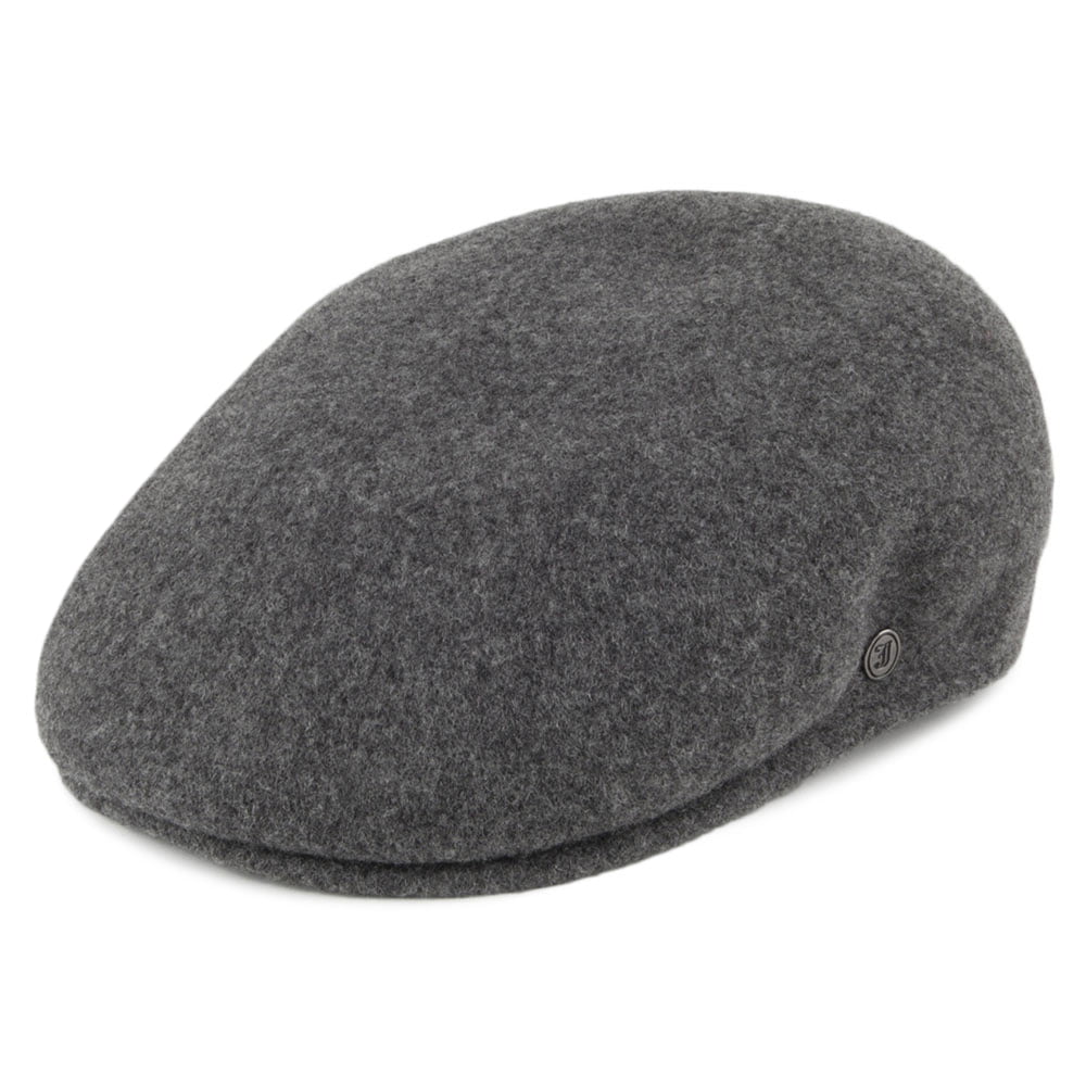 Casquette Plate Classic en Laine anthracite JAXON & JAMES - VENTE EN GROS