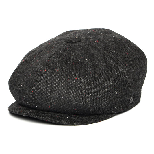 Casquette Gavroche Chinée et Mouchetée Blackheath noir multi JAXON & JAMES - VENTE EN GROS