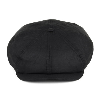 Casquette Gavroche en Coton Ciré British Millerain noir JAXON & JAMES - VENTE EN GROS
