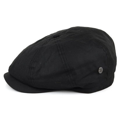 Casquette Gavroche en Coton Ciré British Millerain noir JAXON & JAMES - VENTE EN GROS