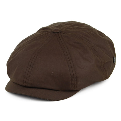 Casquette Gavroche en Coton Ciré British Millerain marron JAXON & JAMES - VENTE EN GROS