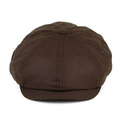Casquette Gavroche en Coton Ciré British Millerain marron JAXON & JAMES - VENTE EN GROS