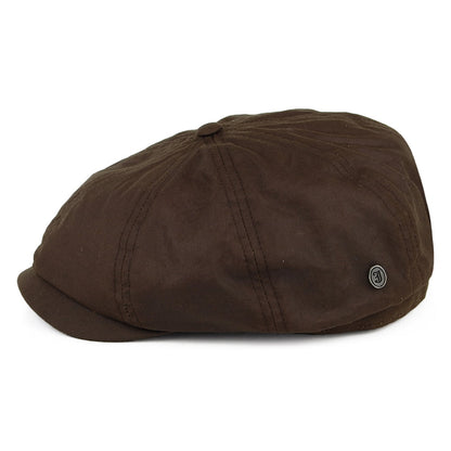 Casquette Gavroche en Coton Ciré British Millerain marron JAXON & JAMES - VENTE EN GROS