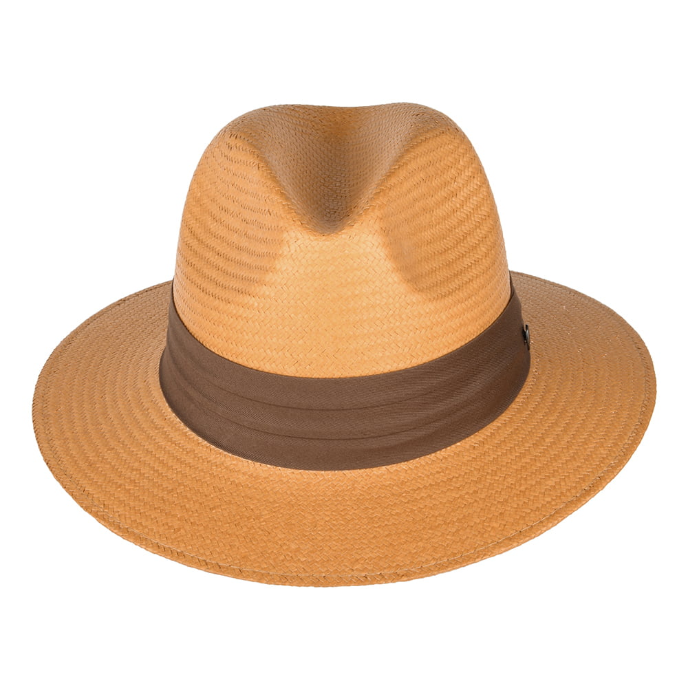 Chapeau Fedora Safari en Paille Toyo beige sable JAXON & JAMES - VENTE EN GROS