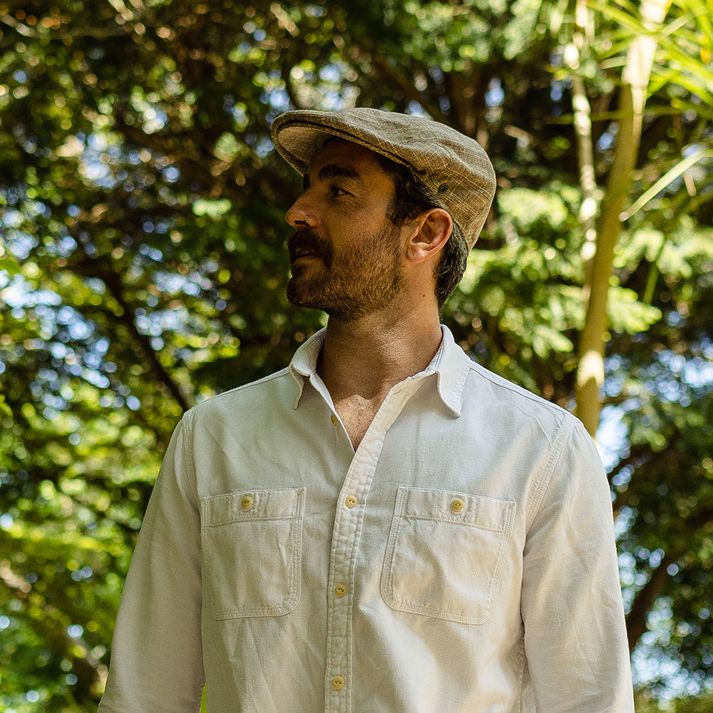 Casquette Plate Grantville beige sable JAXON & JAMES - VENTE EN GROS