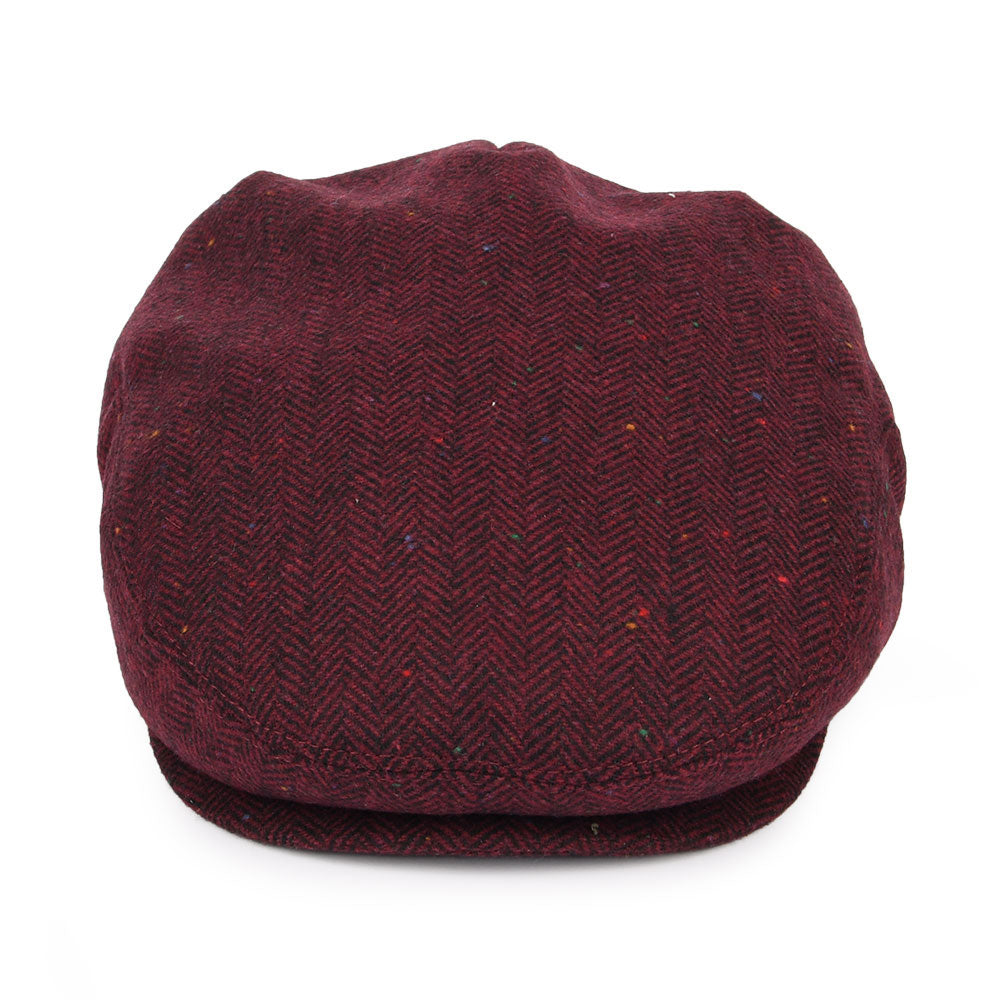 Casquette Plate Hillcrest bordeaux-noir JAXON & JAMES - VENTE EN GROS