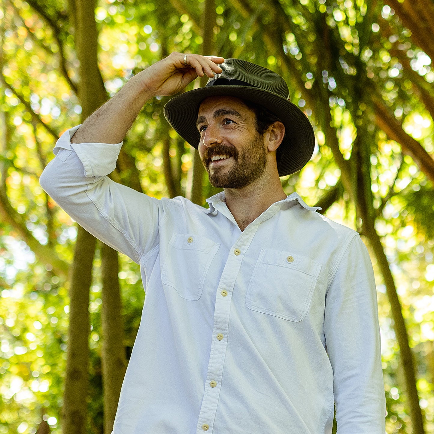 Chapeau Fedora Été en Paille Summer C- Crown olive JAXON & JAMES - VENTE EN GROS